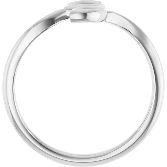 14k White Marquise Bypass Ring