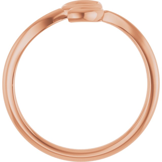 14k Rose Marquise Bypass Ring
