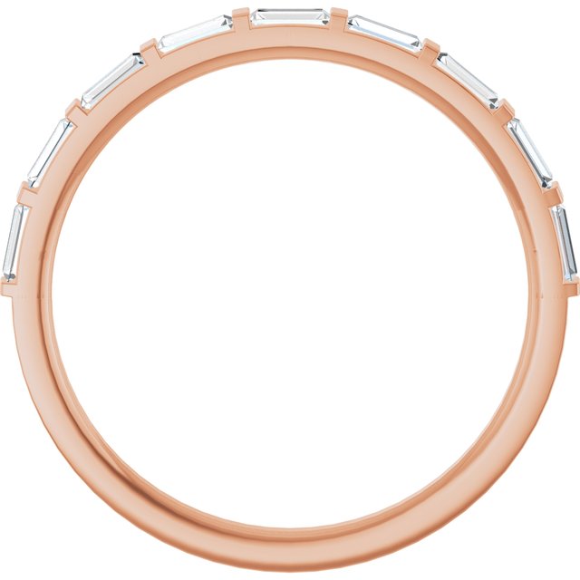 14K Rose 1/4 CTW Lab-Grown Diamond Anniversary Band