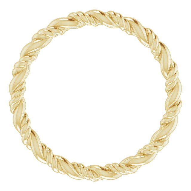 14k Yellow Rope Band Size 6.5