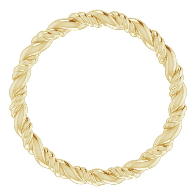 14k Yellow Rope Band Size 5.5