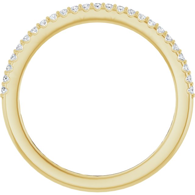 14k Yellow 1/8 Ctw Natural Diamond Anniversary Band