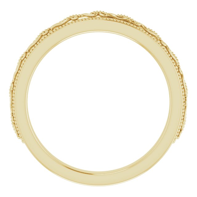 14K Yellow Wedding Band