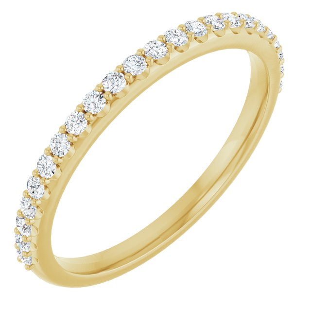 14k Yellow 1/4 Ctw Natural Diamond Anniversary Band