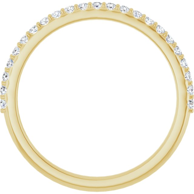 14k Yellow 1/4 Ctw Natural Diamond Anniversary Band