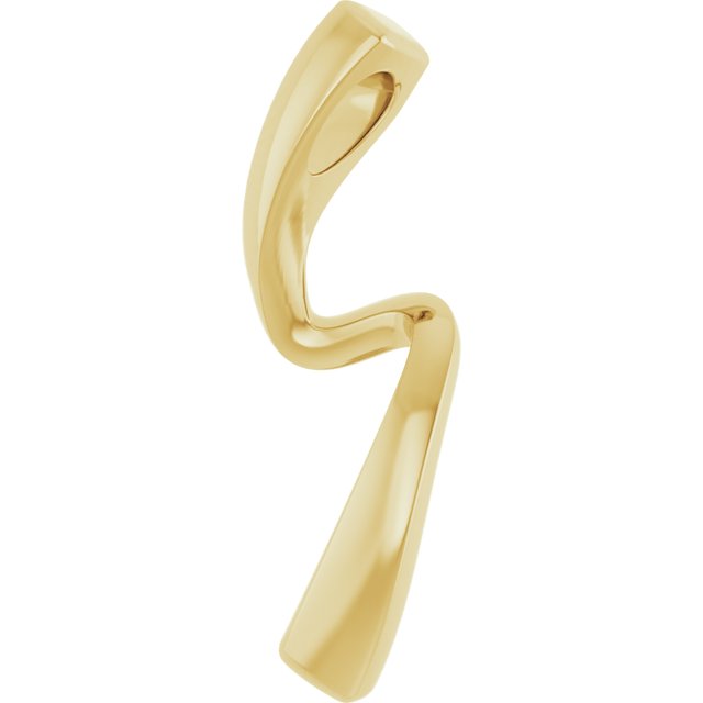 14k Yellow Freeform Pendant