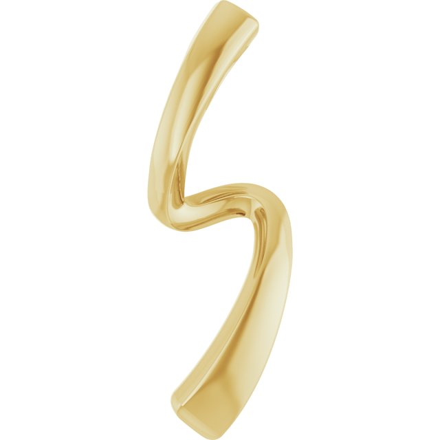 14k Yellow Freeform Pendant