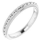 14k White .05 Ctw Natural Diamond Matching Band
