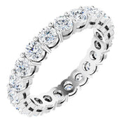 14k White 1 3/4 Ctw Lab-grown Diamond  Eternity Band