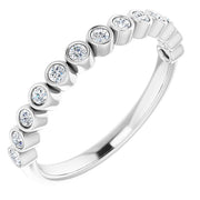 14k White 1/4 Ctw Natural Diamond Ring
