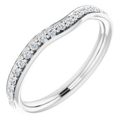 14k White 1/5 Ctw Diamond Ring