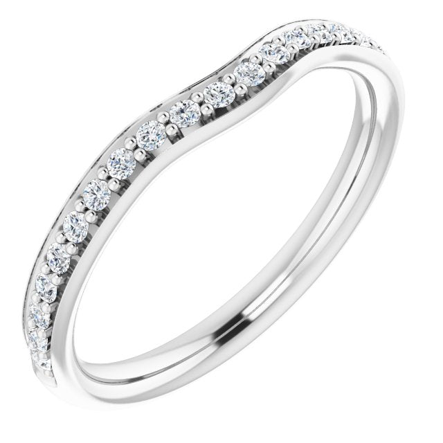 14k White 1/5 Ctw Diamond Ring