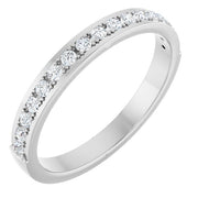 14k White 1/4 Ctw Natural Diamond Anniversary Band