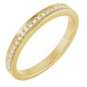 14k Yellow 1/8 Ctw Natural Diamond Band