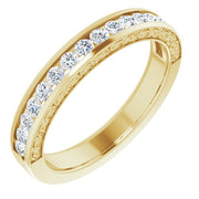 14k Yellow 1/2 Ctw Natural Diamond Anniversary Band