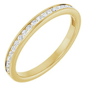 14k Yellow 1/5 Ctw Natural Diamond Anniversary Band