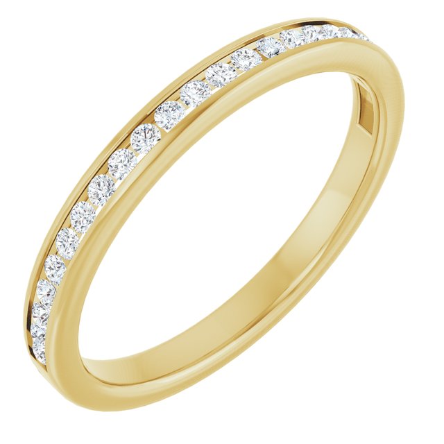 14k Yellow 1/5 Ctw Natural Diamond Anniversary Band