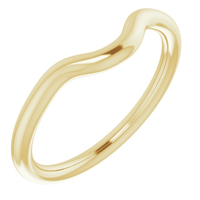 14k Yellow Band For 6.5 Mm Round Ring