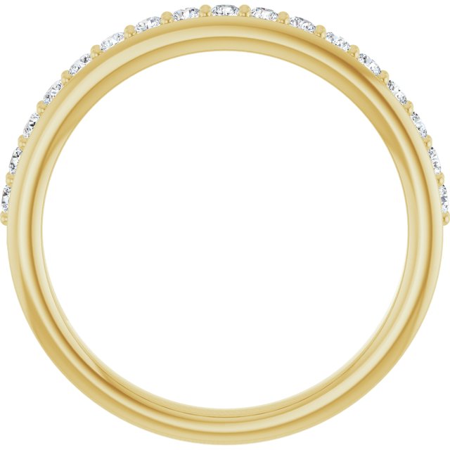 14K Yellow 1/3 CTW Lab-Grown Diamond Anniversary Band