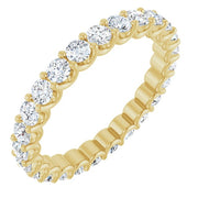 14K Yellow 1 1/2 CTW Natural Diamond Eternity Band Size 7