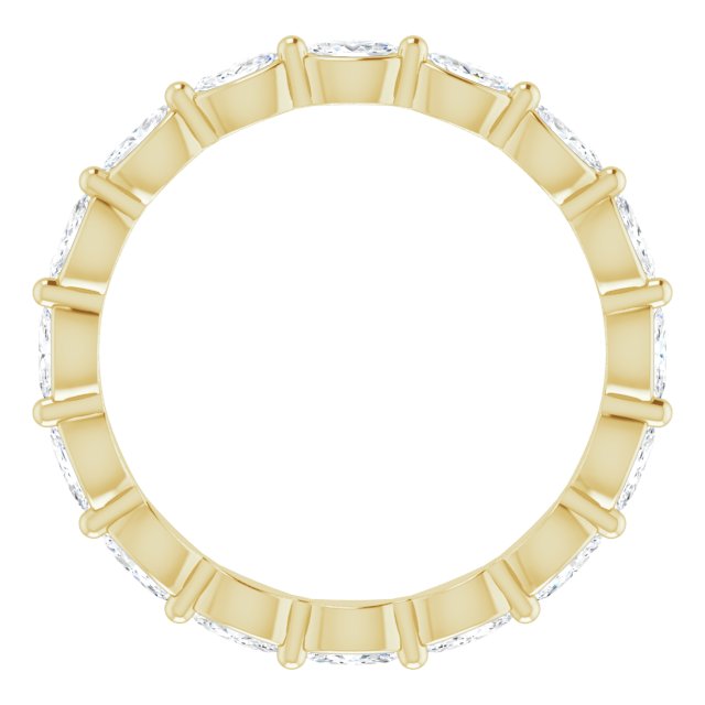 14k Yellow 1/2 Ctw Natural Diamond Eternity Band Size 7