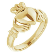 14k Yellow 8.5 Mm Claddagh Band Size 12