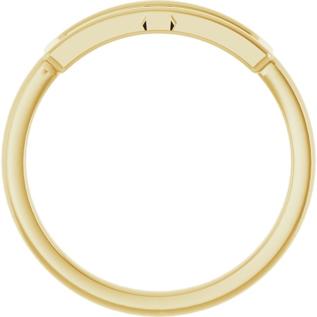14k Yellow Open Bar Ring