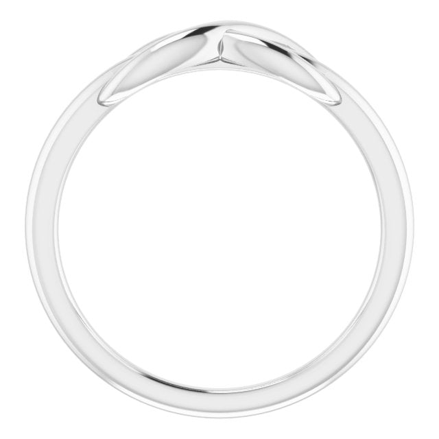 Sterling Silver Infinity-inspired Ring