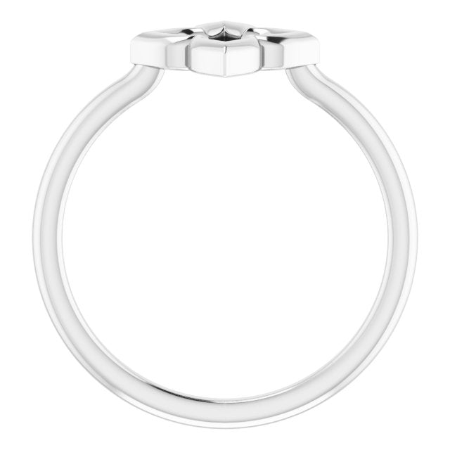 Sterling Silver Clover Ring
