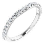 14k White 1/4 Ctw Diamond Band