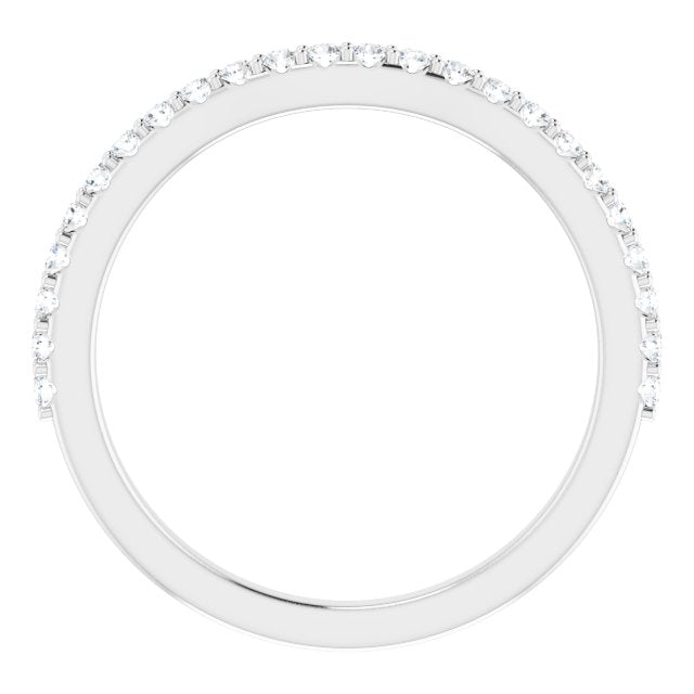 14k White 1/4 Ctw Diamond Band