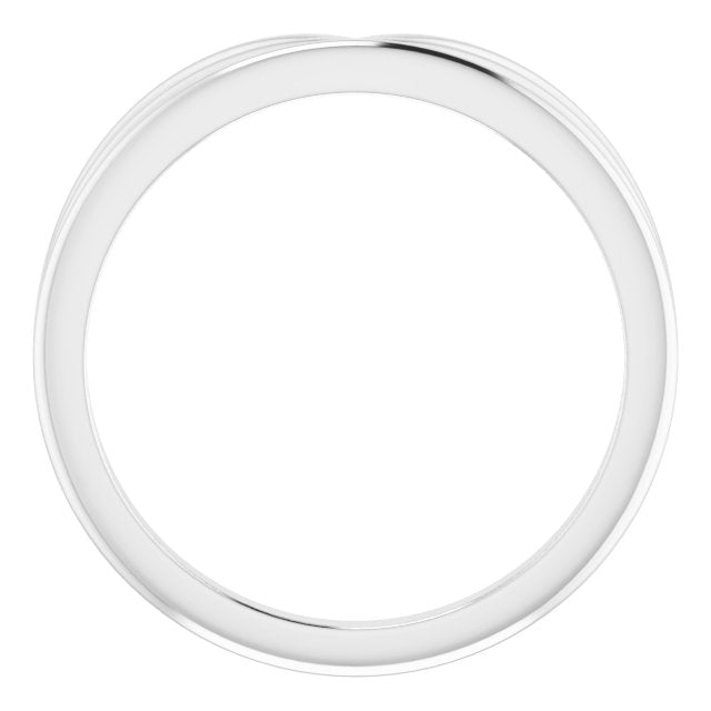 14k White Crown Ring