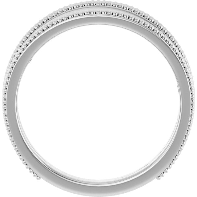 14k White Negative Space Ring