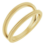 14k Yellow Negative Space Ring