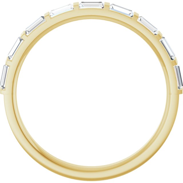 14k Yellow 1/2 Ctw Natural Diamond Anniversary Band
