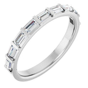 14k White 1/2 Ctw Natural Diamond Anniversary Band