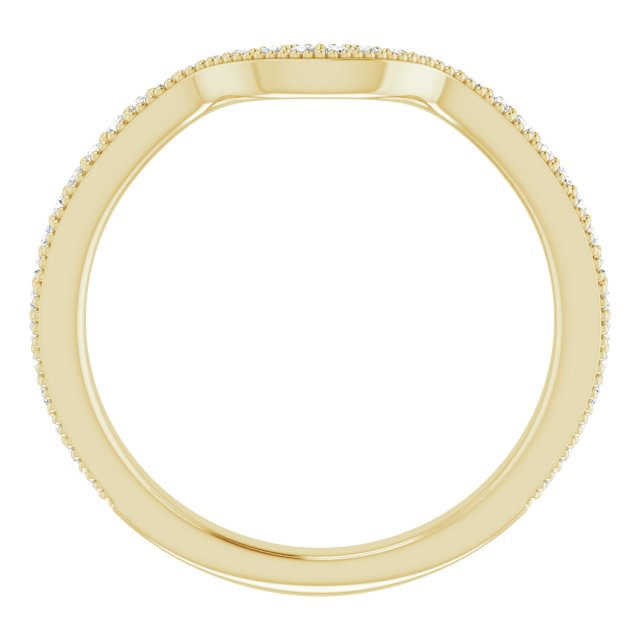 14k Yellow 1/5 Ctw Natural Diamond Band