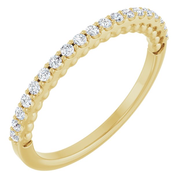14k Yellow 1/5 Ctw Natural Diamond Band