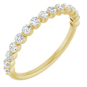 14k Yellow 3/8 Ctw Natural Diamond Anniversary Band