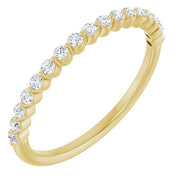 14k Yellow 1/4 Ctw Natural Diamond Anniversary Band