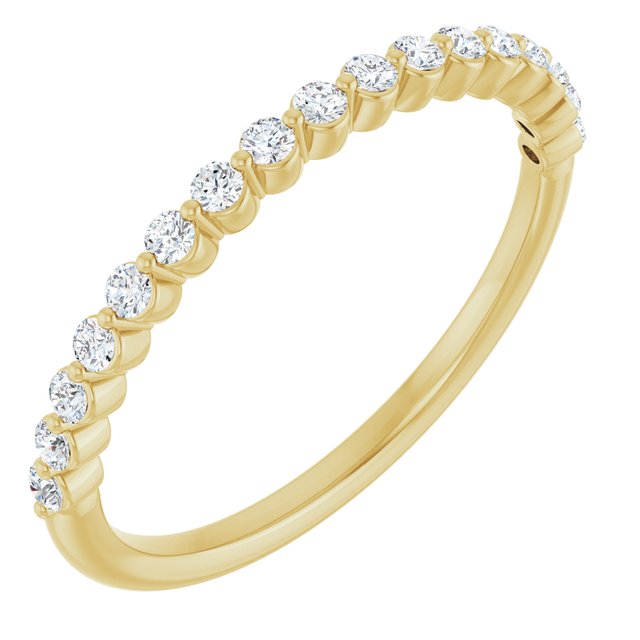 14k Yellow 1/4 Ctw Natural Diamond Anniversary Band