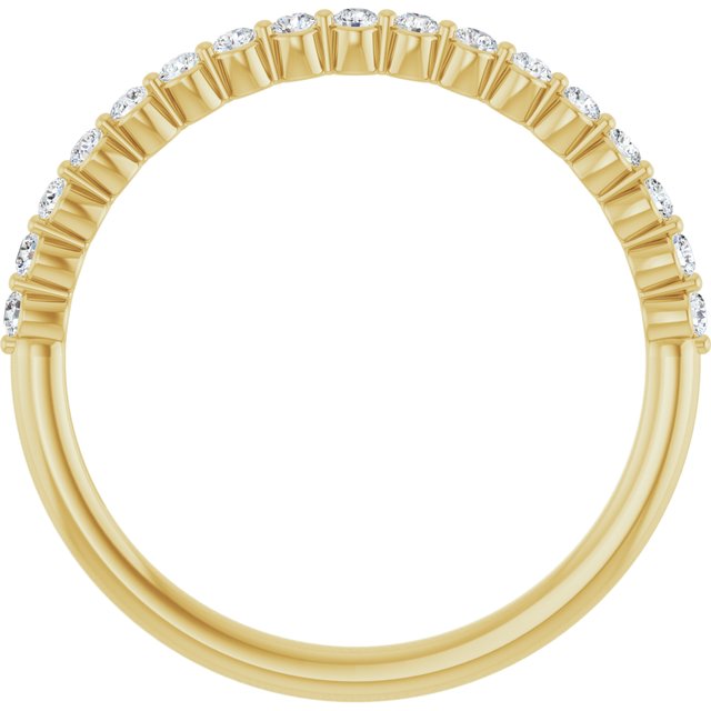 14k Yellow 1/4 Ctw Natural Diamond Anniversary Band