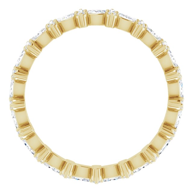 14k Yellow 5/8 Ctw Natural Diamond Eternity Band Size 7