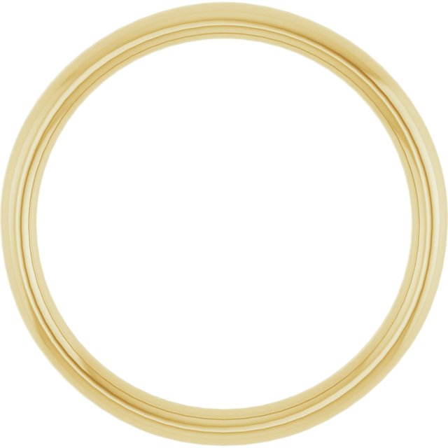 14k Yellow Wedding Band