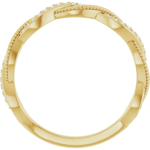 14k Yellow 1/8 Ctw Natural Diamond Anniversary Band
