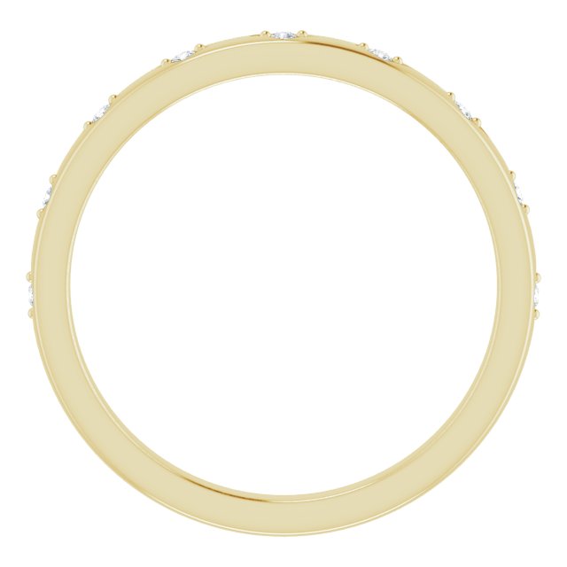 14k Yellow .05 Ctw Natural Diamond Band Mounting