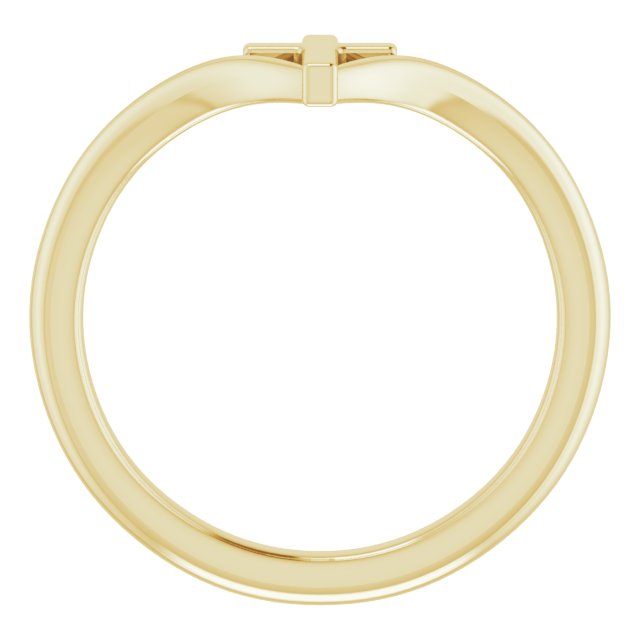 14k Yellow Cross Ring