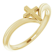 14k Yellow Cross Ring