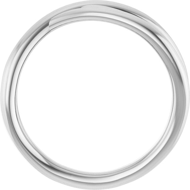 14k White Criss-cross Ring