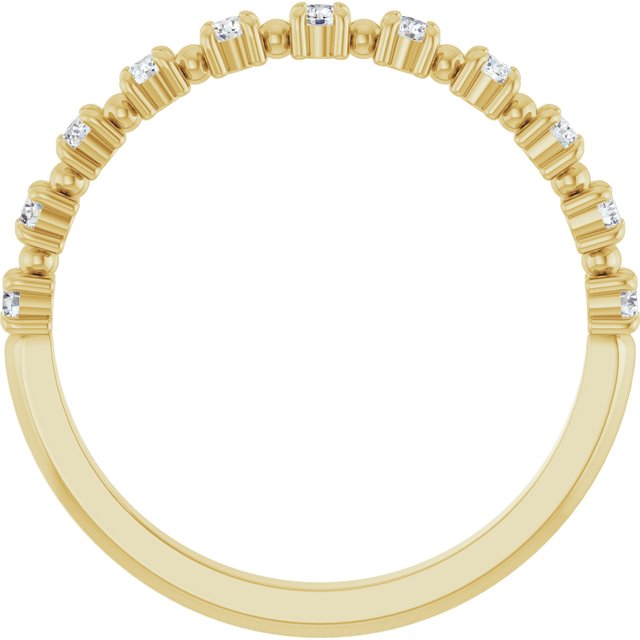 14k Yellow 1/5 Ctw Natural Diamond Anniversary Band